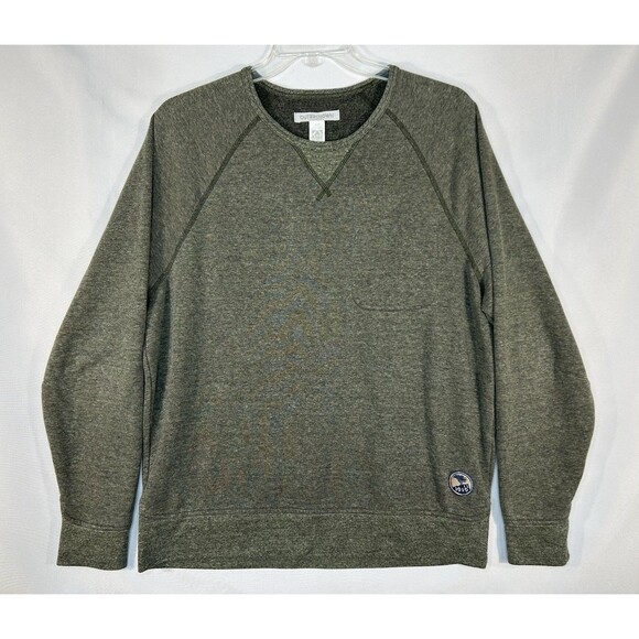 Outerknown Sweatshirt Men’s XL Olive Green Hemp Blend Organic Pullover - Picture 1 of 9
